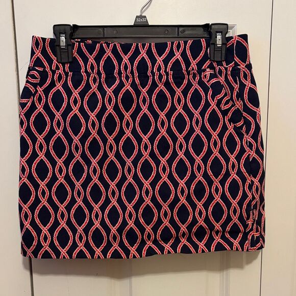 Unbranded Pants - Crown & Ivy Navy and Red Nautical Skort Women's Size 6